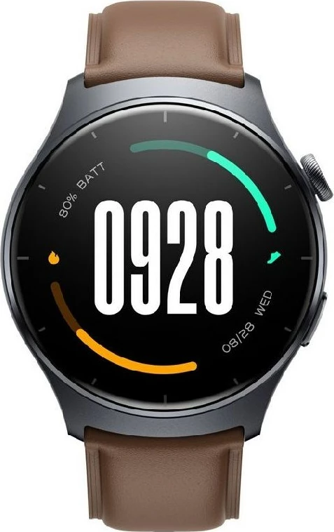 Pameten sat Mibro Lite 3, 1.3" AMOLED, 32 MB RAM, 400 mAh, temno siva s kavnim paščkom