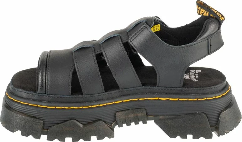 Sandali z visokim podplatom Dr. Martens, črni