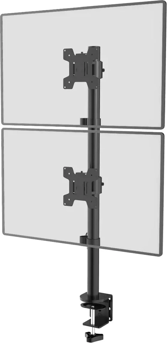 Namizni nosilec za 2 monitorja, 13–27 palcev, črn, Maclean MC-966