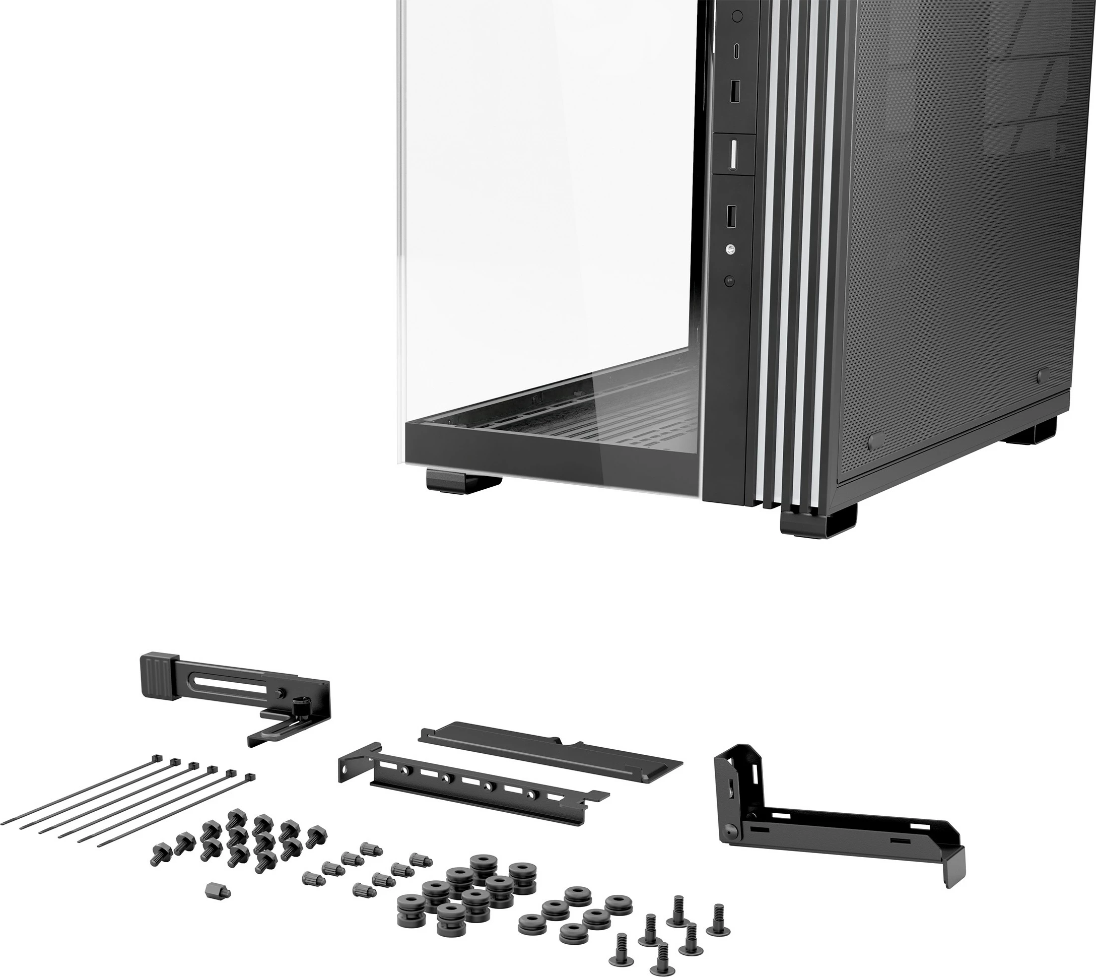 Miditower ohišje z RGB osvetlitvijo Be Quiet! Light Base 600 DX, črn