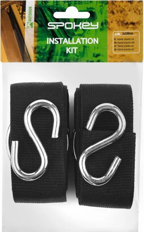 Ropni trakovi Spokey, črni
