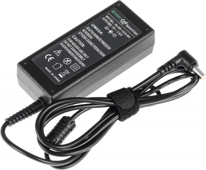 Napajalnik za prenosnik Green Cell AD01P, 60 W, črn