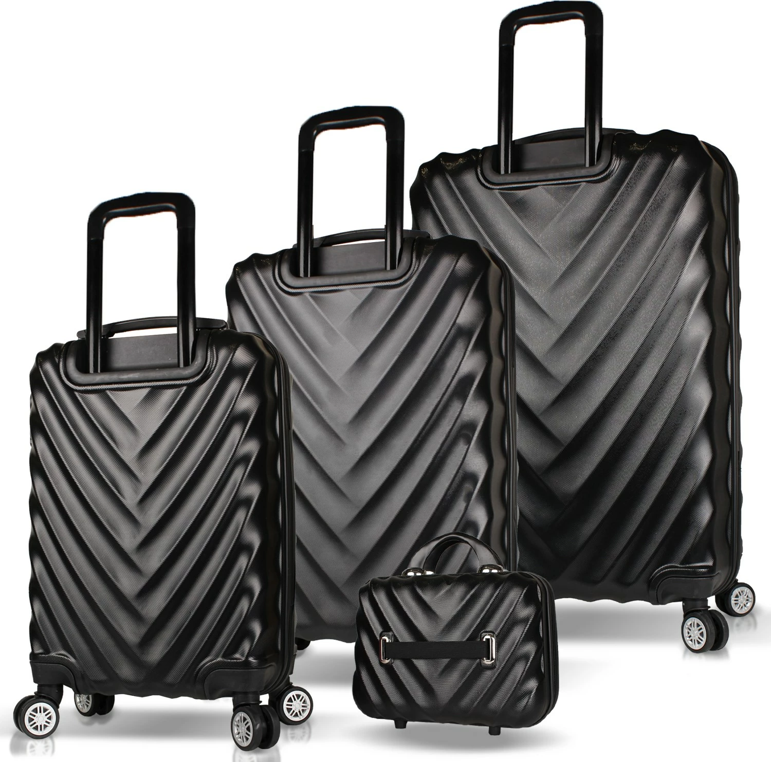 Komplet kovčkov (4 kosi), črn, Zoozie Bags, 7262