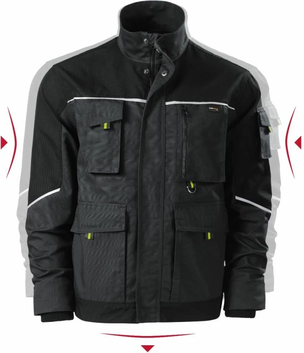 Jakna za moške Rimeck, temno siva