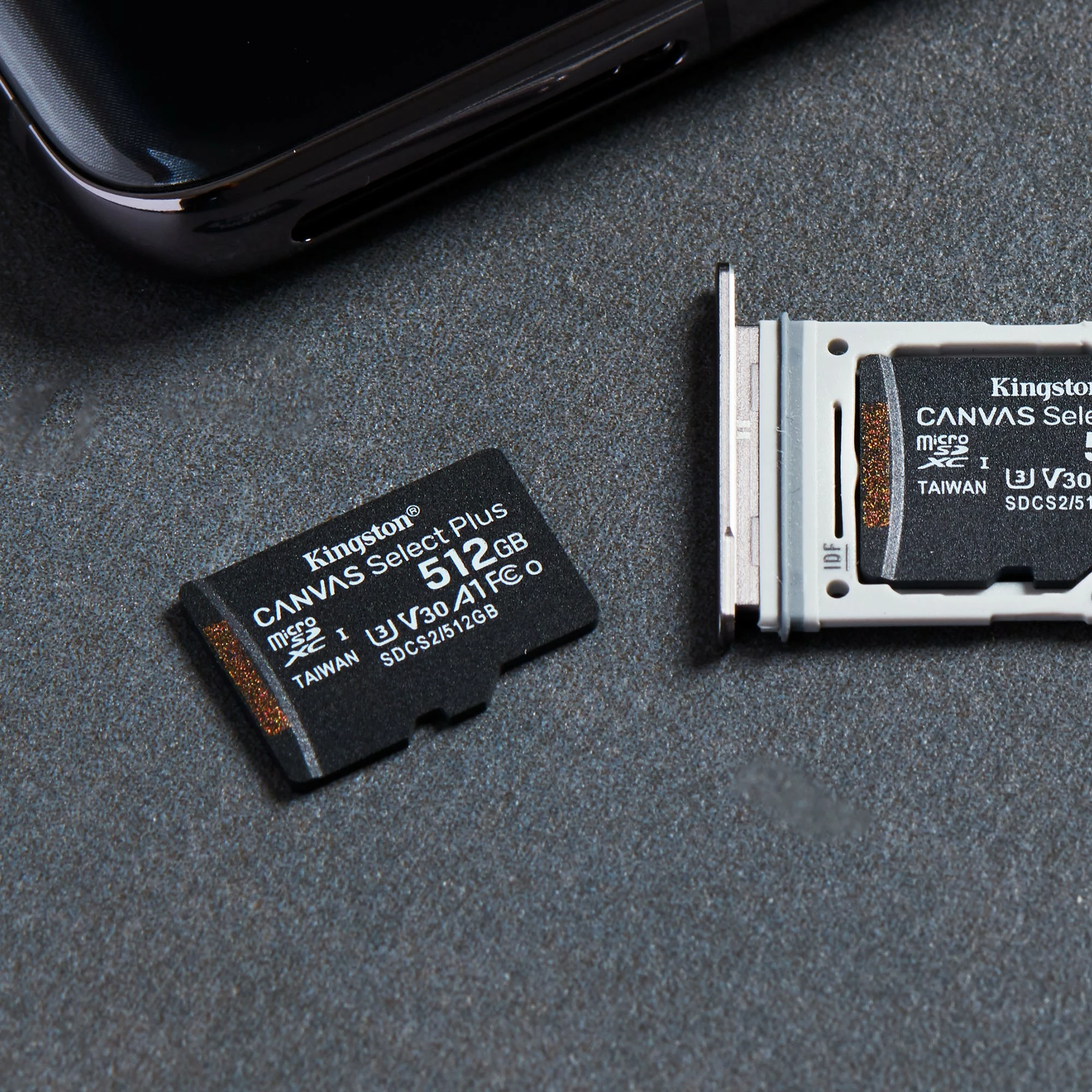microSDXC kartica Kingston Canvas Select Plus 512 GB, Class 10, UHS-I, črna