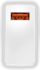 Stenski polnilec Natec Ribera, 1x USB-A, 18 W, bel