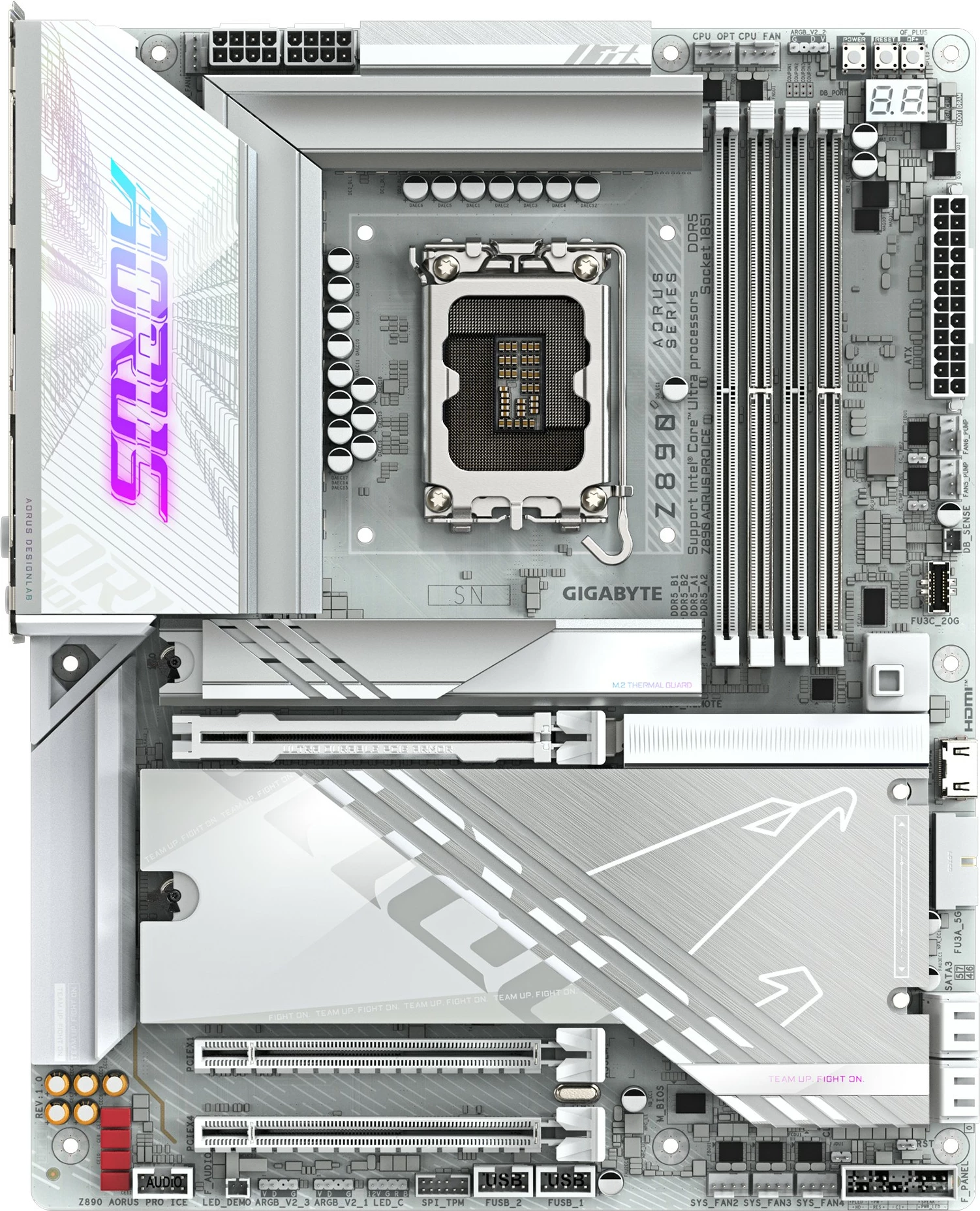 Plošča ames Gigabyte Z890 AORUS PRO ICE, DDR5, ATX, bela