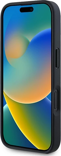 Perforiran in šivan ovitek za telefon BMW M, MagSafe, za iPhone 16, črn