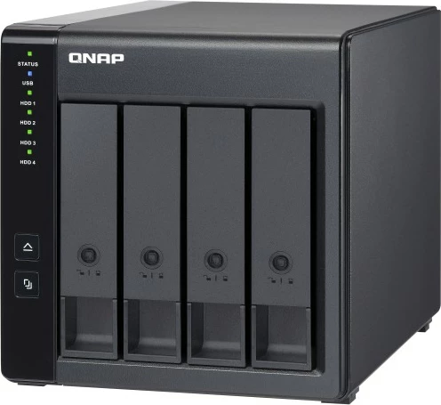 Zunanja enota za diske QNAP TR-004, HDD/SSD, 2,5/3,5", Serial ATA II, 3 Gbit/s, hot-swap, črna
