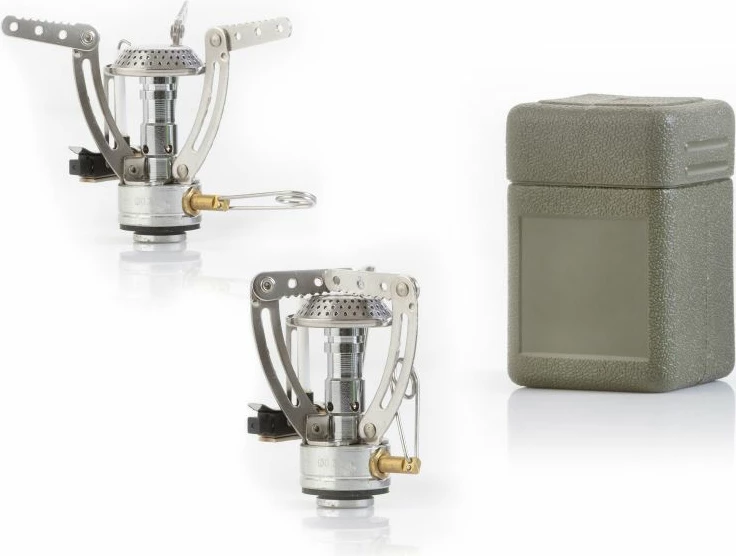 Prenosni štedilnik za turizem MacGyver, siv/srebrn