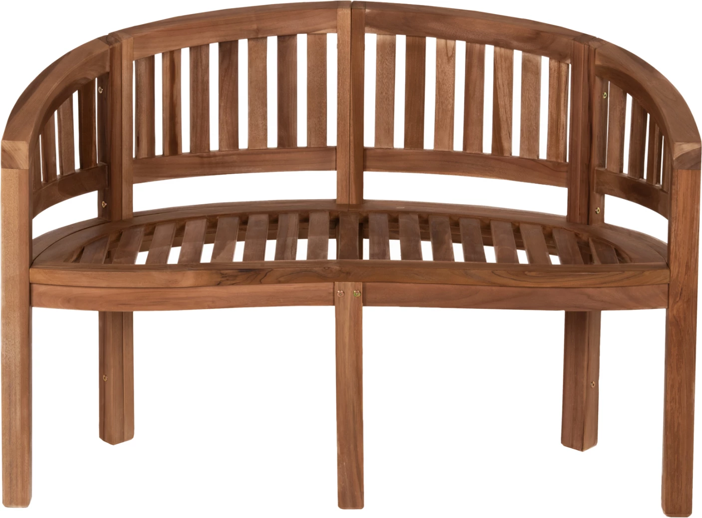 Klop za 2 osebi CAPO FH9538 iz tikovine v naravni barvi 121X59X86Hcm