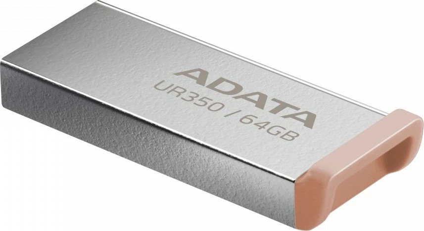USB ključ 64 GB, USB 3.2, kovinski, rjav — Adata UR350
