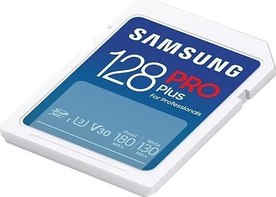 Pomnilniška kartica Samsung Pro Plus, SDXC, 128 GB, 180 MB/s