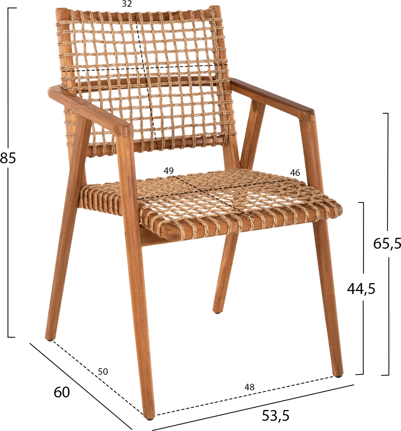 Jedilni set 5 kosov VAYA FH21074.01 okrogla miza Φ120cm in 4 jedilni stoli