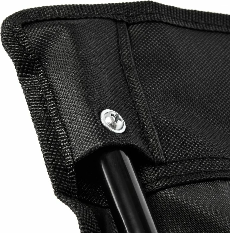 Zložljiva kamping stol Meteor, črn