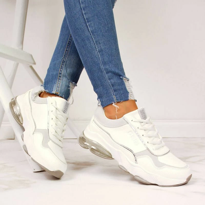 Nizke ženske superge Big Star, bele