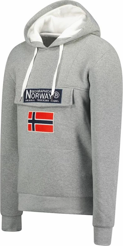 Pulover za moške Geographical Norway, siv