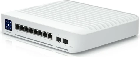 Preklopnik Ubiquiti UniFi Enterprise 8 PoE, upravljan, L3, 2,5G Ethernet, nerjaveče jeklo