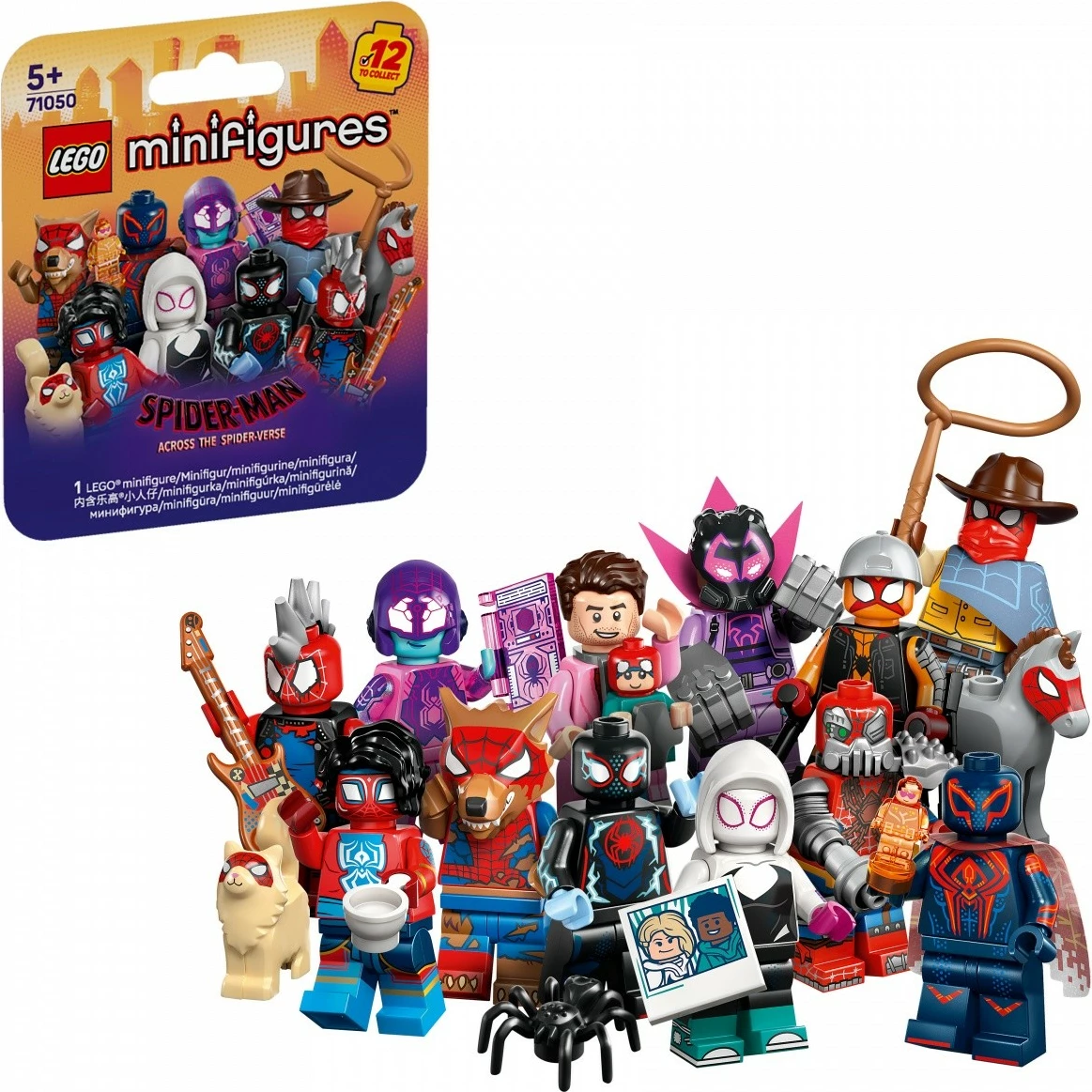 Set minifiguric LEGO Spider-Man Minifigures 71050, 36 kosov, plastika