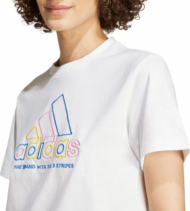 Majica za ženske adidas, bela