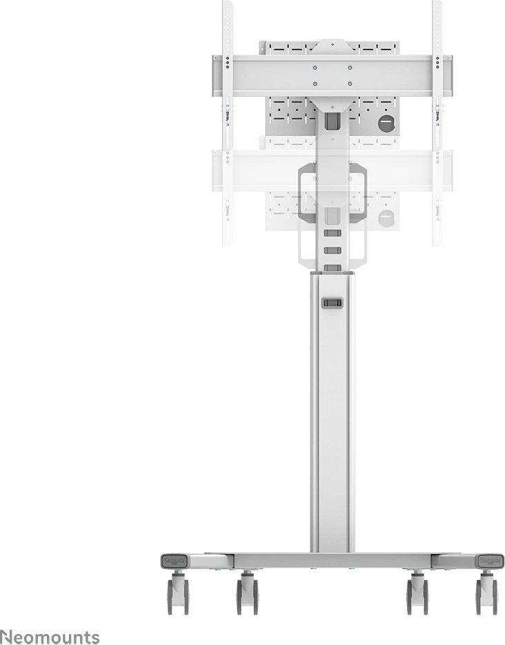 Prenosni voziček za TV, Neomounts Newstar FL50S-825WH1, za zaslone 37–75 inčev, nastavljiva višina, bela