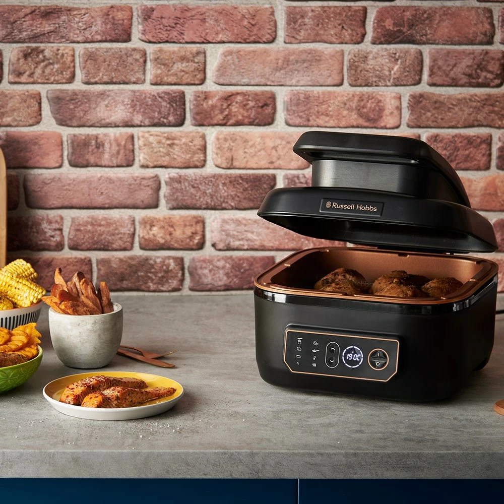 Večfunkcijski zrakarski in žar Russell Hobbs SatisFry Air & Grill, 5,5 L, 1745 W, touch, črn