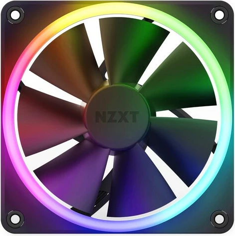 Ventilator za računalniško ohišje NZXT F120 RGB, 120 mm, črn