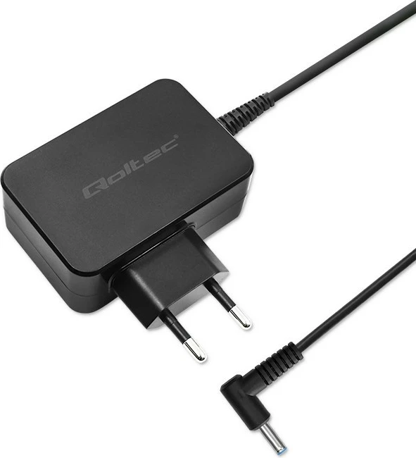 Adapter za napajanje za ultrabook Qoltec 51033, 45 W, 19,5 V, 2,31 A, 4,5x3,0+pin, črn