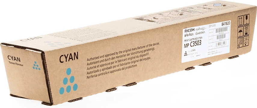 Toner cijan, zmogljivost do 18.000 strani, Ricoh MP C3503 841820