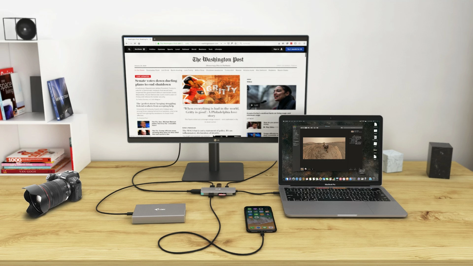 USB-C Nano dok za razširitev I-Tec Metal, 4K HDMI, 100W, srebrno/tirkizen