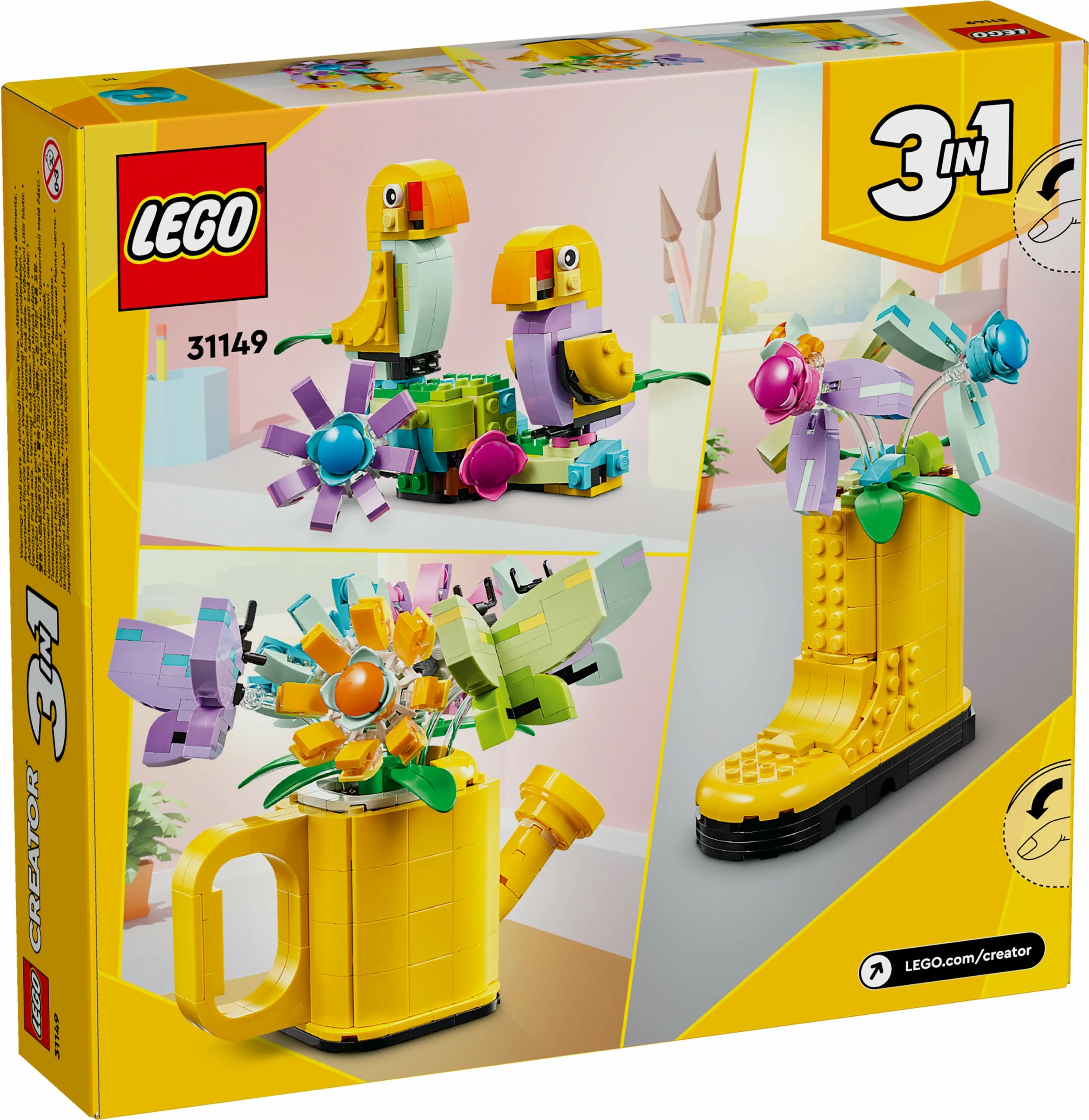 Set za gradnjo LEGO Creator 3in1, 31149, 420 kosov, večbarven