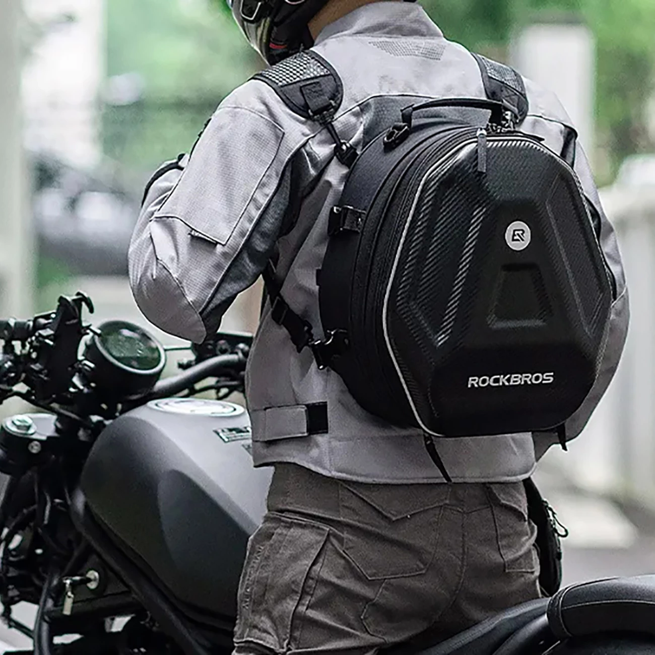 Čelada in dodatki — Torba za motor Rockbros 30140026001, 20–35 L, črna