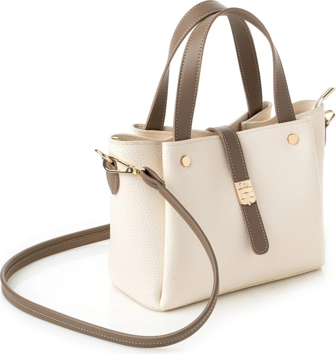 Torba za roko Vince Camuto Bellagio, kremna in mink