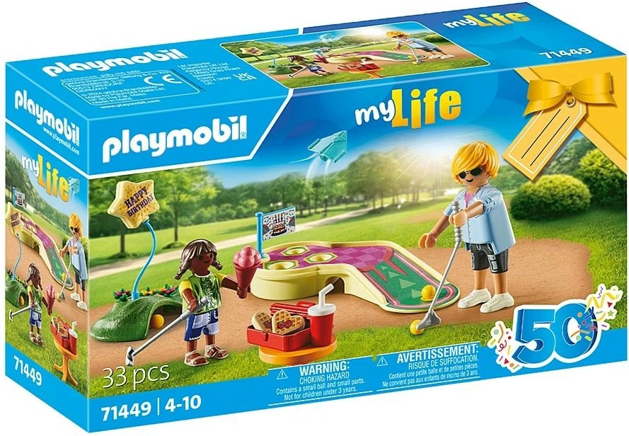 Set za mini golf Playmobil My Life 71449, 33 kosov