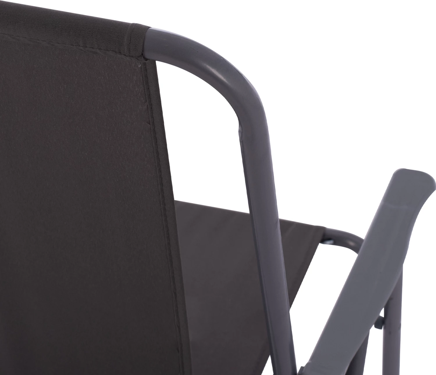 Plažni stol FH5148.01, siva tkanina, kovinski okvir, visok naslon