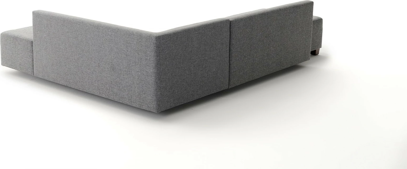 Kotna sofa postelja, siva, Manama, desni kot