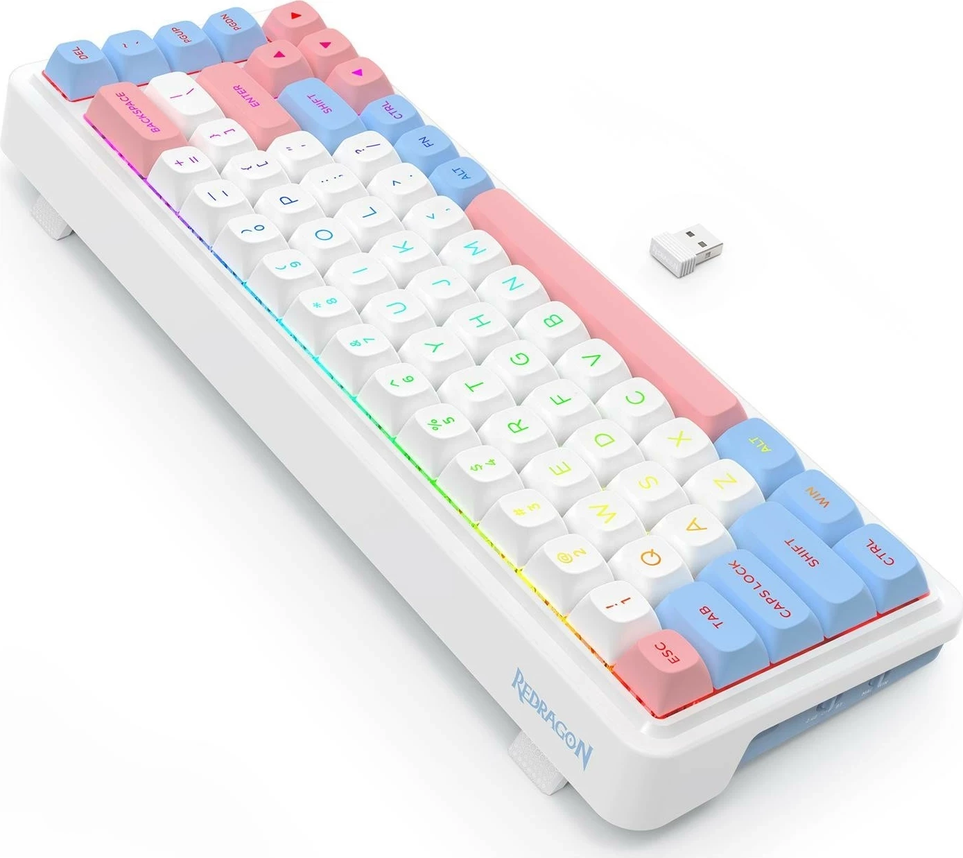 Mehanska tipkovnica, RGB, bela Redragon K709WBP-RGB-PRO