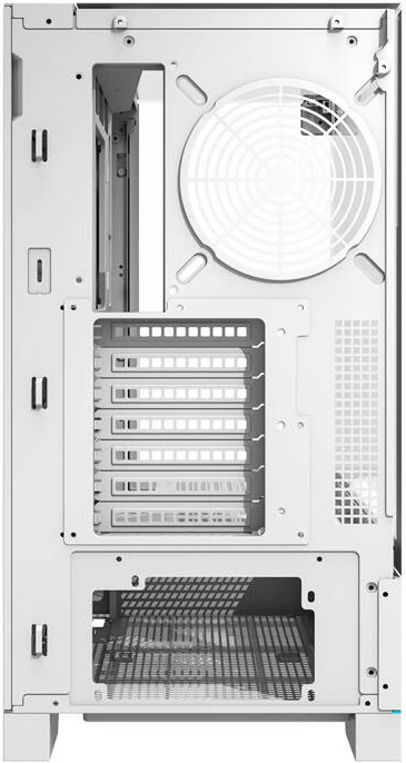 Ohišje Darkflash DY450, ATX Mid Tower, brez ventilatorjev, kaljeno steklo, belo