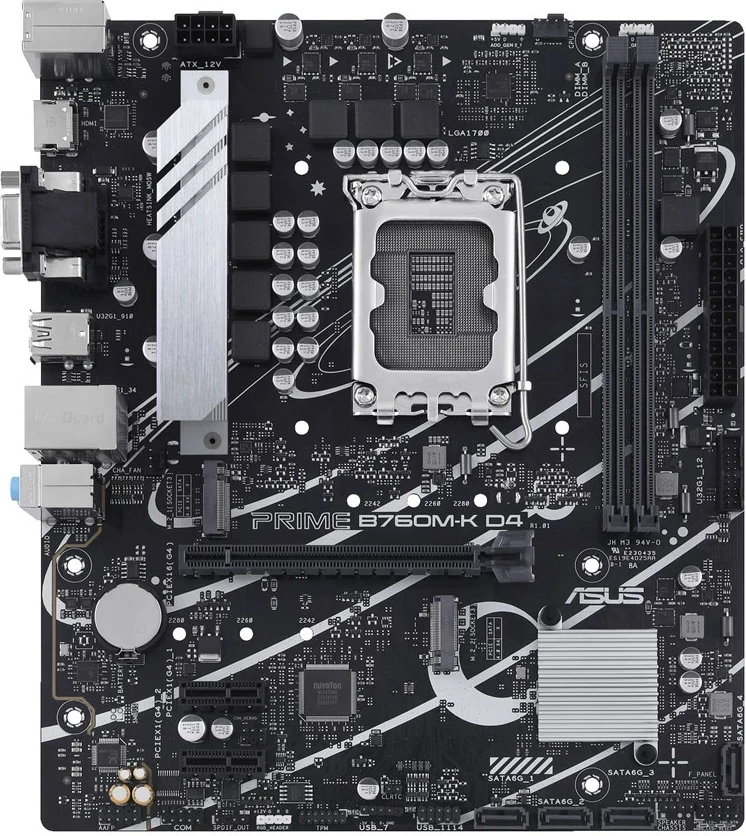 Mikro ATX plošča ASUS PRIME B760M-K D4, Intel B760