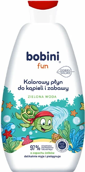 Kopalna tekočina za otroke Bobini Fun Colorful Green Water, 500 ml