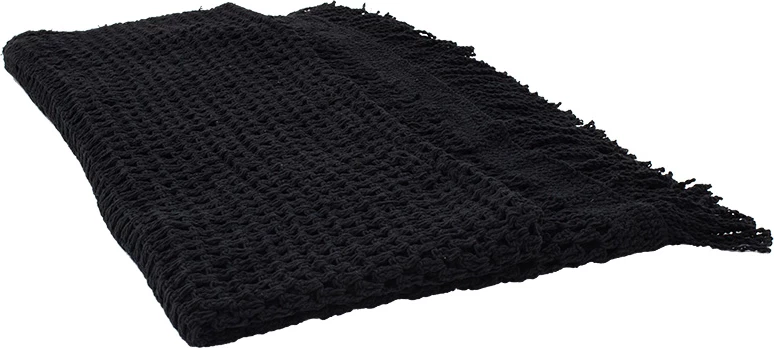 Mreža za senco makrame FOLEJA, črna, 4x4 m