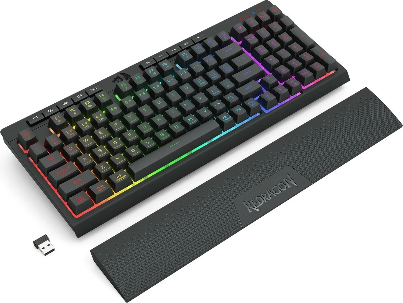 Gaming tipkovnica RGB, brezžična/žična, črna Redragon Shiva 98 Pro K515-Pro