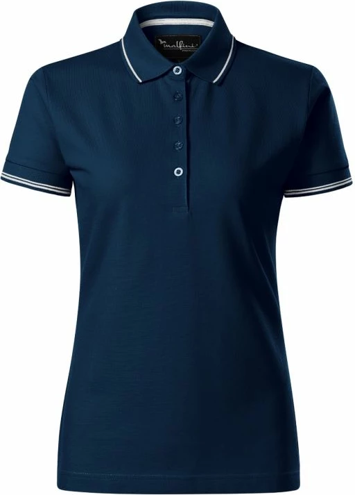 Polo majica za ženske Malfini, mornarsko modra