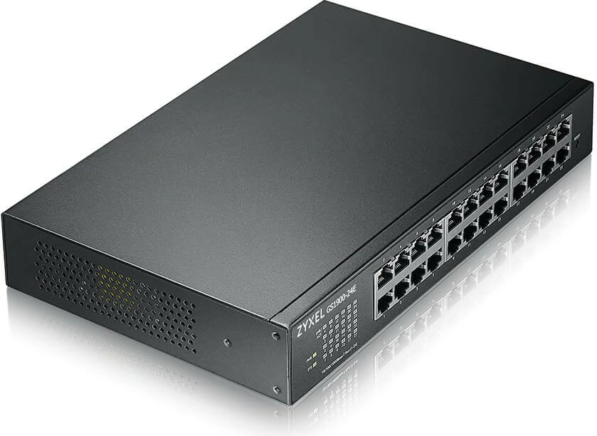 Upravljano L2 stikalo Zyxel GS1900-24E-EU0103F, Gigabit Ethernet, montaža v rack, 1U, primerno za stensko montažo