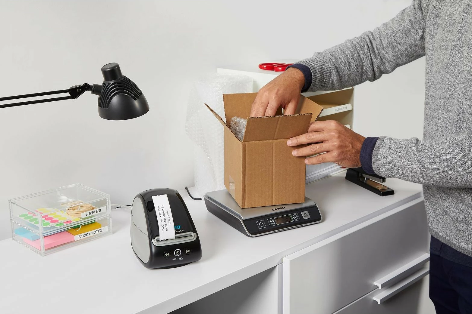 Etiketni tiskalnik Dymo LabelWriter 550 Turbo, LAN, USB, črn