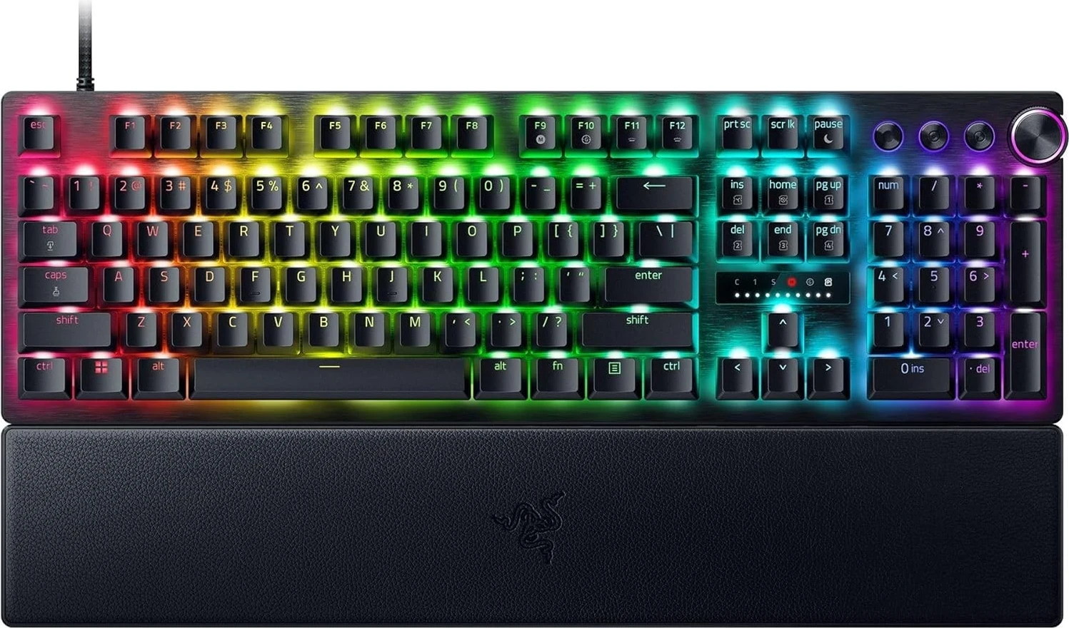 Gaming tipkovnica Razer Huntsman V3 Pro US, RGB, črna
