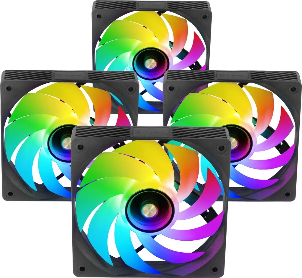 Ventilatorji za ohišje računalnika TACENS Mars Gaming MFSI4KIT, 4x12 cm, zeleni LED, črni