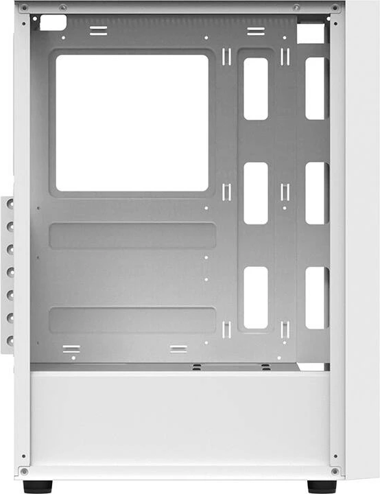 Računalniško ohišje, srednje (Mid Tower), s kaljenim steklom, brez ventilatorjev, belo — Darkflash A290