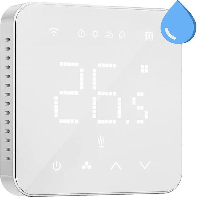 Pametni Wi‑Fi termostat Meross MTS200BHK, HomeKit, bel