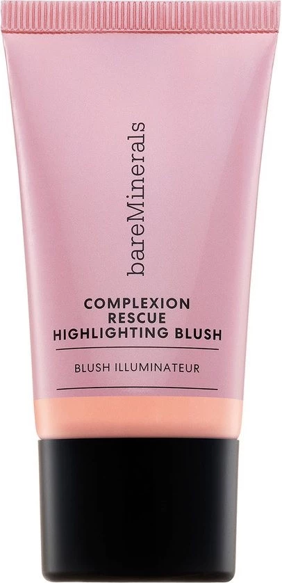 Kremasto rdečilo in osvetljevalec za ženske bareMinerals Complexion Rescue Highlighting Blush Illuminating Face Powder Peach Glow, 15 ml
